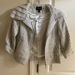 JOE'S jacket, size small, black and white silver